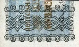 Cyprus 1 Shillings, 1919 P-12 reverse