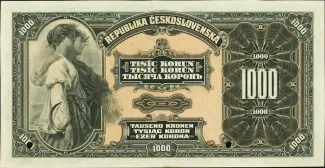 Czechoslovakia 1.000 Korun, 1919 reverse