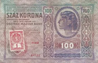 Czechoslovakia 100 Korun, 1919 obverse
