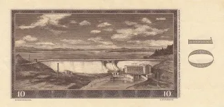 Czechoslovakia 10 Korun, 1960 reverse