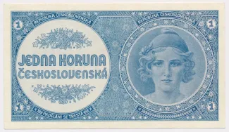 Czechoslovakia 1 Kroner, 1946 P-58 obverse