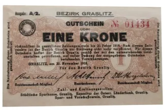 Czechoslovakia 1 Krone, 1918 obverse