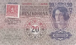 Czechoslovakia 20 Korun, 1919 obverse