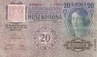 Czechoslovakia 20 Korun, 1919 obverse