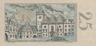 Czechoslovakia 25 Korun, 1958 reverse