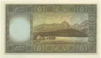 Czechoslovakia 500 Korun, 1946 reverse
