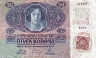 Czechoslovakia 50 Korun, 1919 obverse