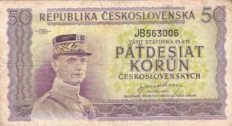Czechoslovakia 50 Korun, 1945 image