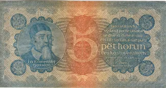 Czechoslovakia 5 Korun, 1921 obverse