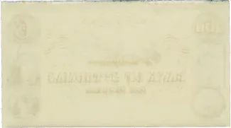 Danish West Indies 100 Dollars, 1837 reverse