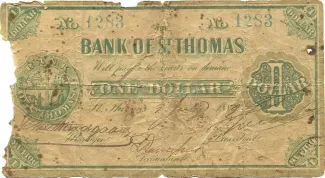 Danish West Indies 1 Dollar, 1889