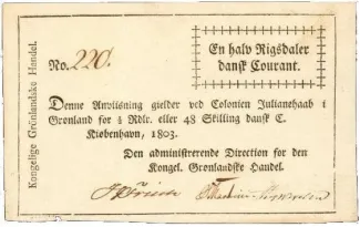 Denmark 1/2 Rigsdaler -, 1803 obverse