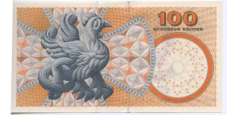 Denmark 100 Kroner, 1999-2001 reverse