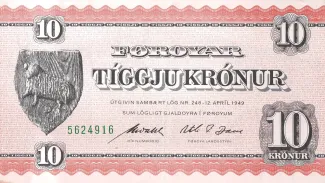 Denmark 10 Krónur, 1949 obverse