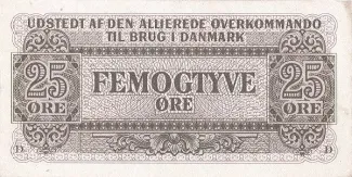 Denmark 25 Øre, 1945 obverse