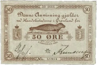 Denmark 50 Øre, 1888 obverse