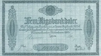 Denmark 5 Rigsbankdaler, 1835 obverse