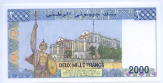 Djibouti 2,000 Francs, 1997 P-40 reverse