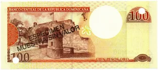 Dominican Republic 100 Pesos, 2000 reverse