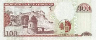 Dominican Republic 100 Pesos, 2002 P-175 reverse