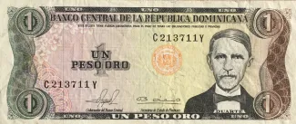 Dominican Republic 1 Peso, 1978-1982 obverse