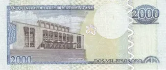 Dominican Republic 2.000 Pesos, 2002-2004 reverse