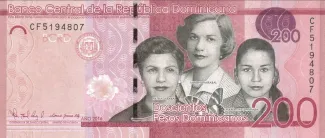 Dominican Republic 200 Pesos, 2014-2016 obverse
