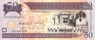 Dominican Republic 50 Pesos, 2008 obverse