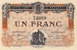 French notgeld 1 Franc, 1918 image