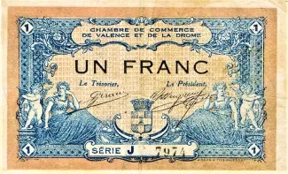 Drme, Department of 1 Francs, 1915 P-127