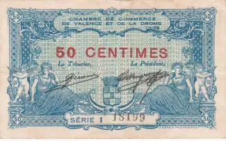 Drme, Department of 50 Centimes, 1915 P-127 obverse