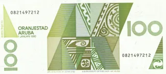 Dutch Caribbean 100 Florin, 1990 reverse