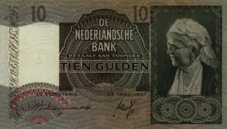Dutch Caribbean 10 Gulden, 1940-1941 obverse