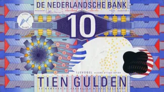 Dutch Caribbean 10 Gulden, 1997 obverse