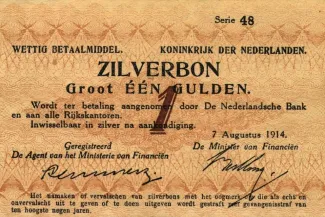 Dutch Caribbean 1 Gulden, 1914 obverse