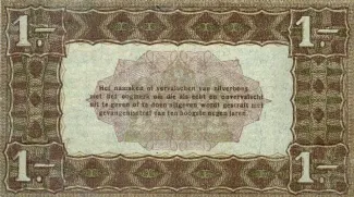 Dutch Caribbean 1 Gulden, 1920 reverse