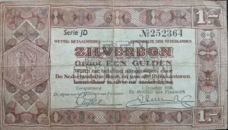 Dutch Caribbean 1 Gulden, 1938 obverse