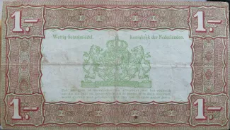 Dutch Caribbean 1 Gulden, 1938 reverse