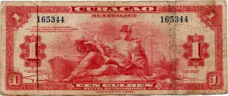 Dutch Caribbean 1 Gulden, 1942-1947 obverse