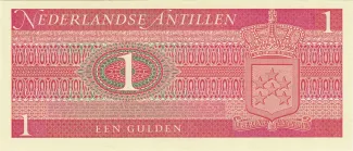 Dutch Caribbean 1 Gulden, 1970 reverse