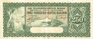 Dutch Caribbean 250 Gulden, 1930 obverse