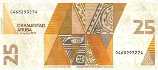 Dutch Caribbean 25 Florin, 2003-2012 reverse