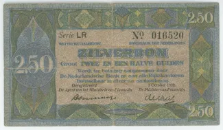 Dutch Caribbean 2.5 Gulden, 1918-1920 obverse