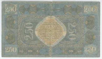 Dutch Caribbean 2.5 Gulden, 1918-1920 reverse