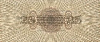 Dutch Caribbean 25 Gulden, 1925-1929 reverse