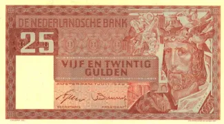 Dutch Caribbean 25 Gulden, 1949 obverse