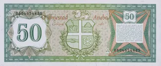 Dutch Caribbean 50 Florin, 1986 reverse