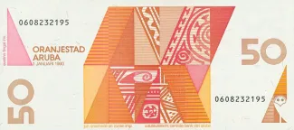 Dutch Caribbean 50 Florin, 1990 reverse