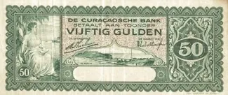 Dutch Caribbean 50 Gulden, 1930 obverse