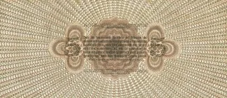 Dutch Caribbean 5 Gulden, 1925-1929 reverse